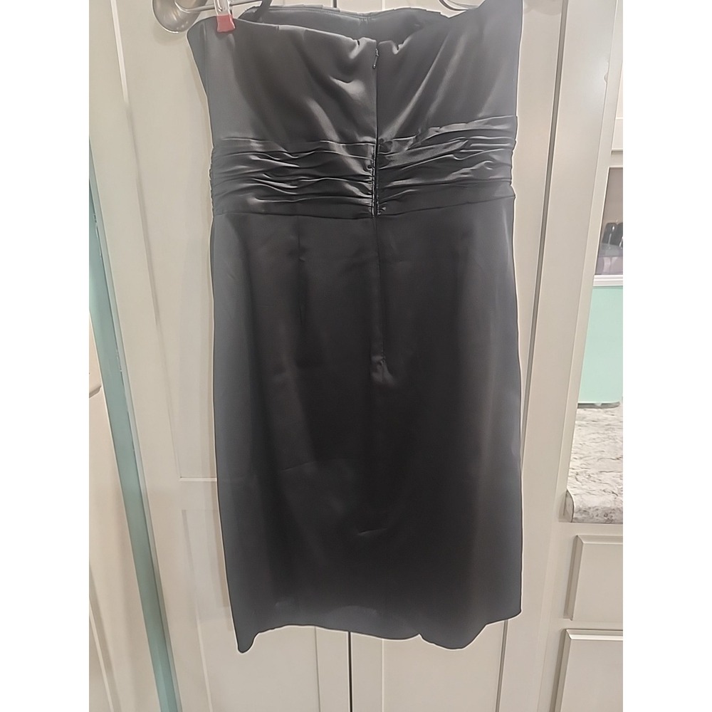 NWT WHITE HOUSE BLACK MARKET Black Cocktail Evening Dress Convertible Strap Sz 2 - Picture 3 of 6